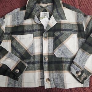 Ashley Stewart Plaid Jacket